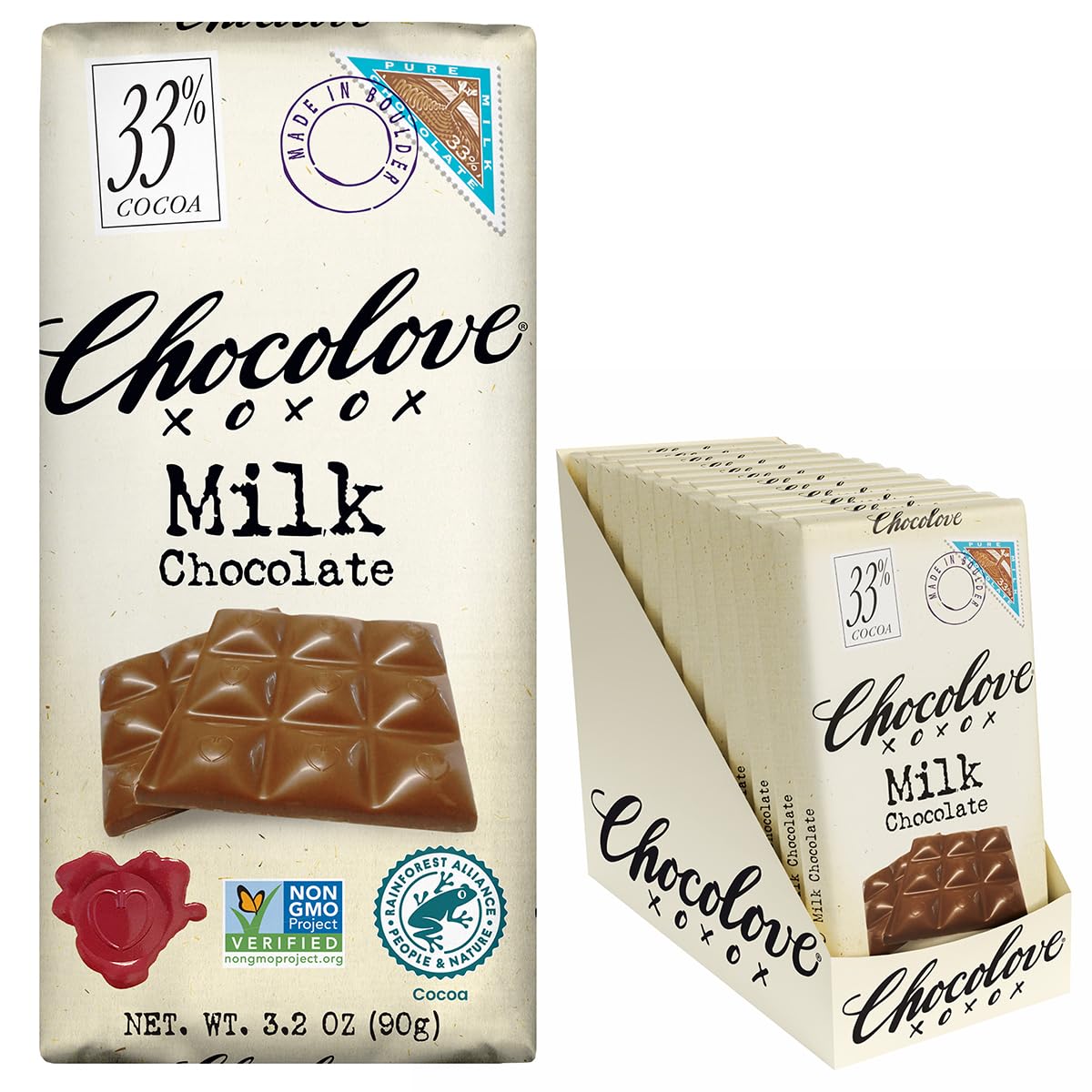 choco☆choco Amazon.com : Chocolove Creamy Milk Chocolate Bars | 33% Cocoa